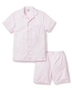 Children’s Pink Gingham Short Set