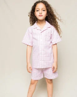 Children’s Pink Gingham Short Set