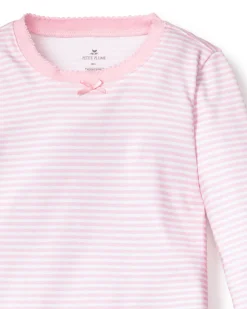 Children’s Pink Stripes Pima Snug Fit Pajama Set