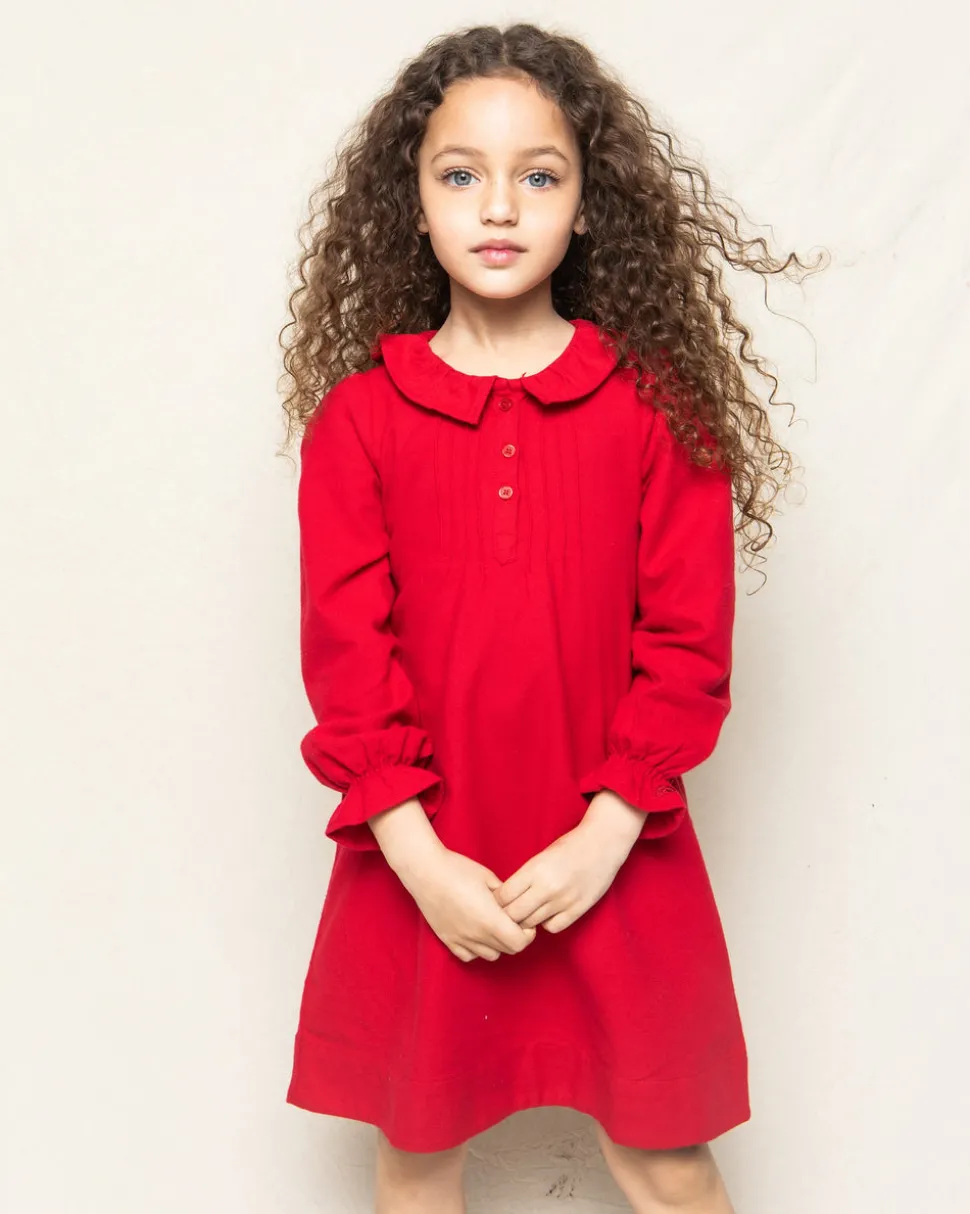 Children’s Red Flannel Victoria Nightgown