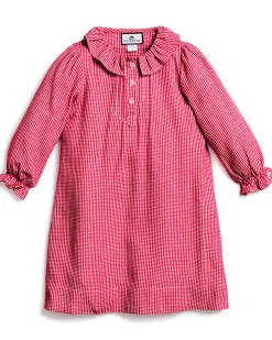Children’s Red Mini Gingham Victoria Nightgown
