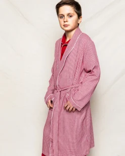 Children’s Red Mini Gingham Robe