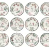 Chinoiserie Dessert Plates, Set of 12