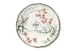 Chinoiserie Dessert Plates, Set of 12
