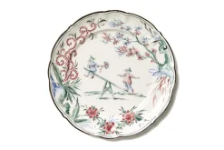 Chinoiserie Dessert Plates, Set of 12