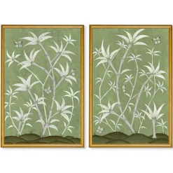 Chinoiserie Panel Print Pair | Bamboo En Fleur