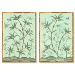 Chinoiserie Panel Print Pair | Bamboo En Fleur