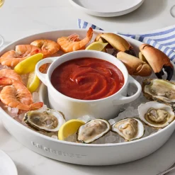 Chip and Dip Platter in White