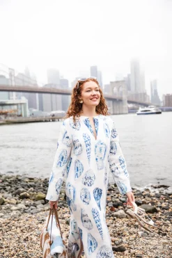 Chloe Caftan In Coquina