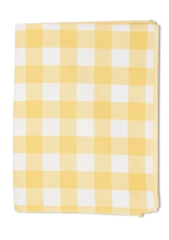 Chloe Gingham Tablecloth in Yellow