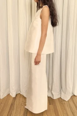 Chloe Tank in Silk Mikado Shantung