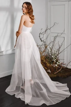 Christian Tapered Organza Skirt