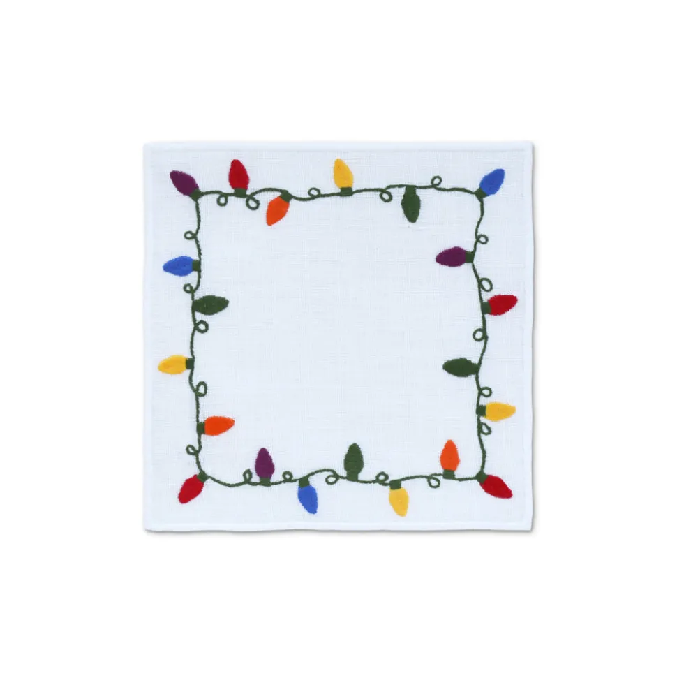 Christmas Lights Cocktail Napkins, Set of 4