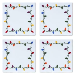 Christmas Lights Cocktail Napkins, Set of 4