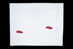 Christmas Red Mushroom Napkin and Placemat, Set of 2