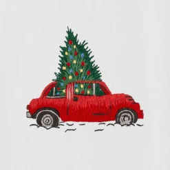Christmas Tree Car Napkin