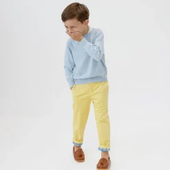 Christopher Crewneck Sweater in Bay Tree Blue