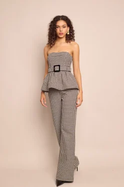 Christopher Pant in Houndstooth Black & White