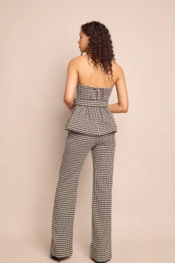 Christopher Pant in Houndstooth Black & White