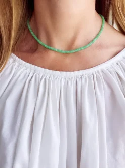 Chrysoprase Heishi Necklace