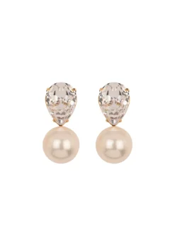 Cimone Earrings in Crystall & Antique Gold