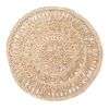 Circolo Abaca Round Placemat in Natural, Set of 4