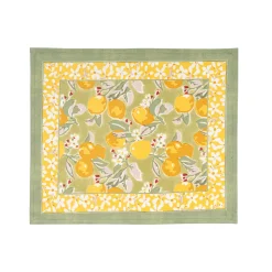Citron Mats in Vert & Yellow, Set of 6