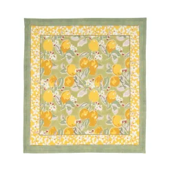 Citron Napkins in Vert & Yellow, Set of 6