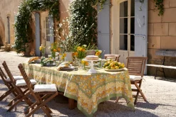Citron Tablecloth in Vert & Yellow