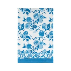 Citron Tea Towels in Bleu, Set of 3
