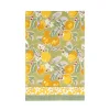 Citron Tea Towels in Vert & Yellow, Set of 3