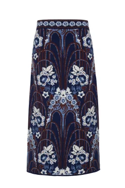 Clara Skirt in Fontaine Navy