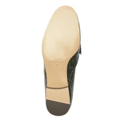 Clarita Belgian Crocco Loafer in Sage Leaf