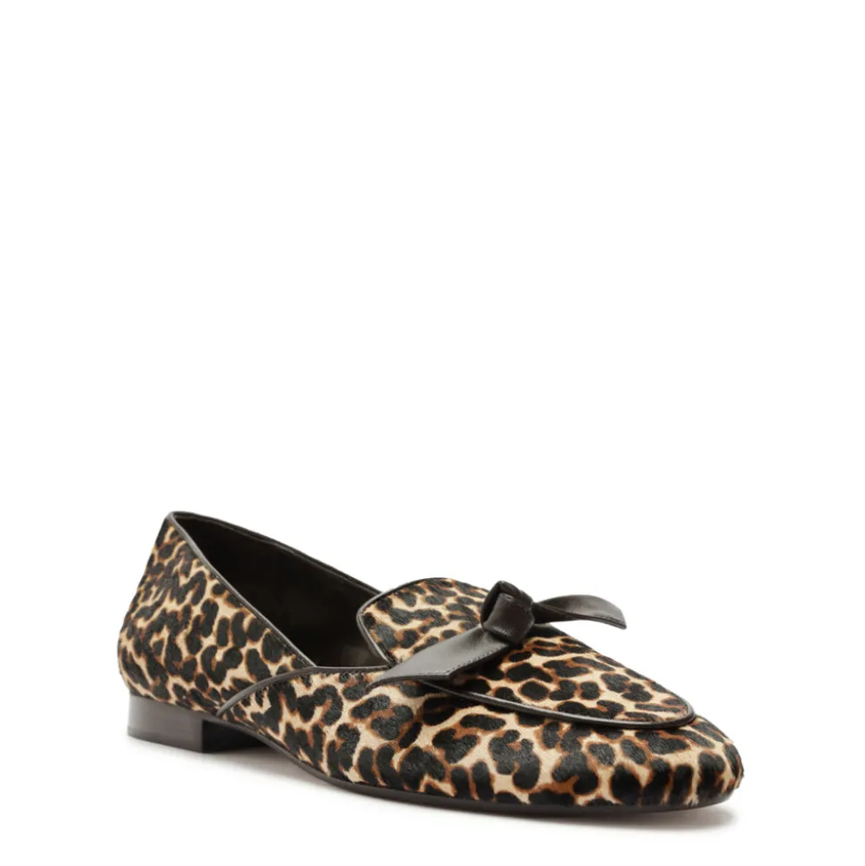 Clarita Belgian Loafer in Leopard