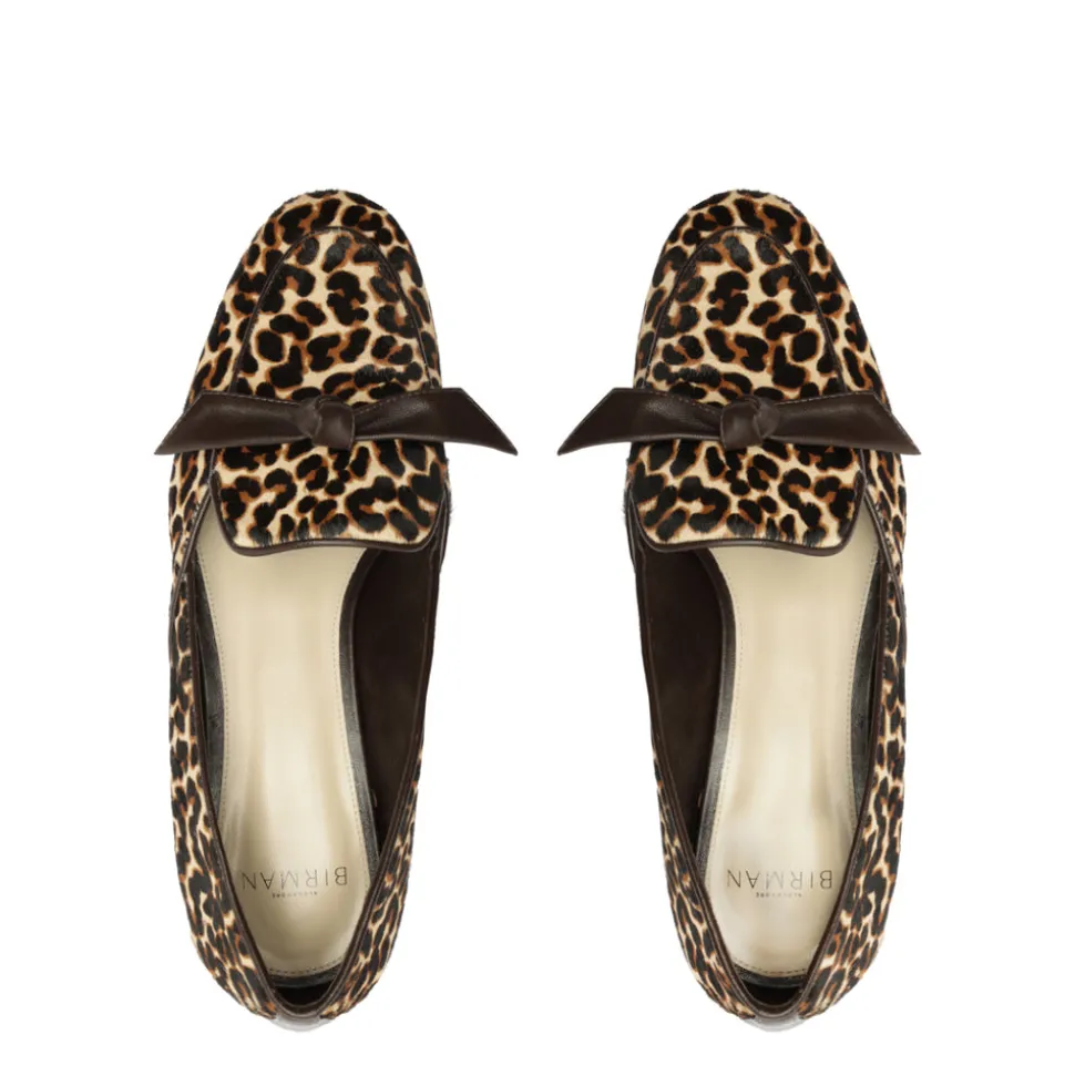Clarita Belgian Loafer in Leopard