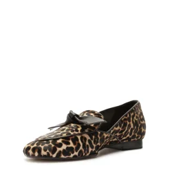 Clarita Belgian Loafer in Leopard