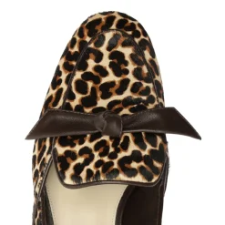 Clarita Belgian Loafer in Leopard