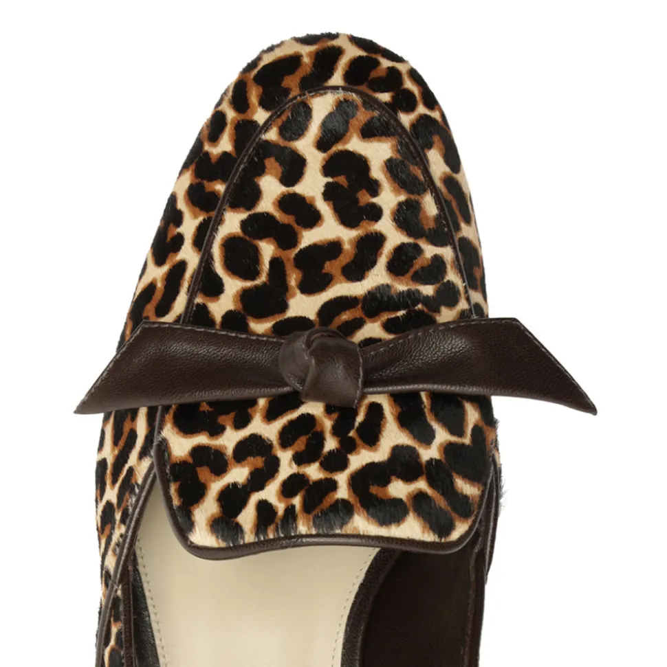 Clarita Belgian Loafer in Leopard