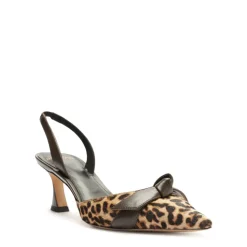 Clarita Bell Slingback 60 in Leopard