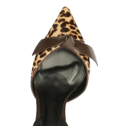 Clarita Bell Slingback 60 in Leopard