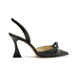 Clarita Bell Slingback 85 Studs in Black