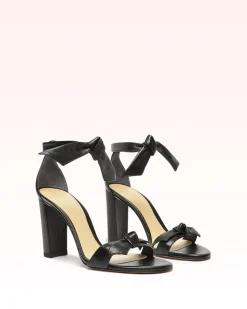 Clarita Block 90 in Black Leather