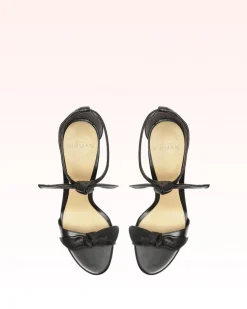 Clarita Block 90 in Black Leather