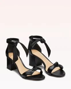 Clarita Block 60 in Black Leather