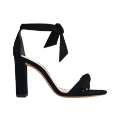 Clarita Block 90 in Black Suede