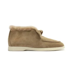 Clarita Shearling Slip On Bootie in Semolina