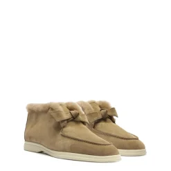 Clarita Shearling Slip On Bootie in Semolina