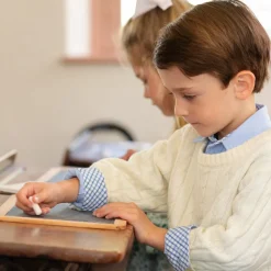Classic Cable Knit Sweater in 8th Street Ivory