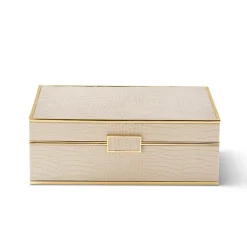 Classic Croc Large Jewelry Box, Fawn
