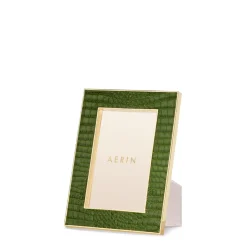 Classic Croc Leather Frame, Verde 4 X 6